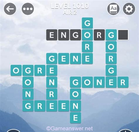 wordscape level 1010.